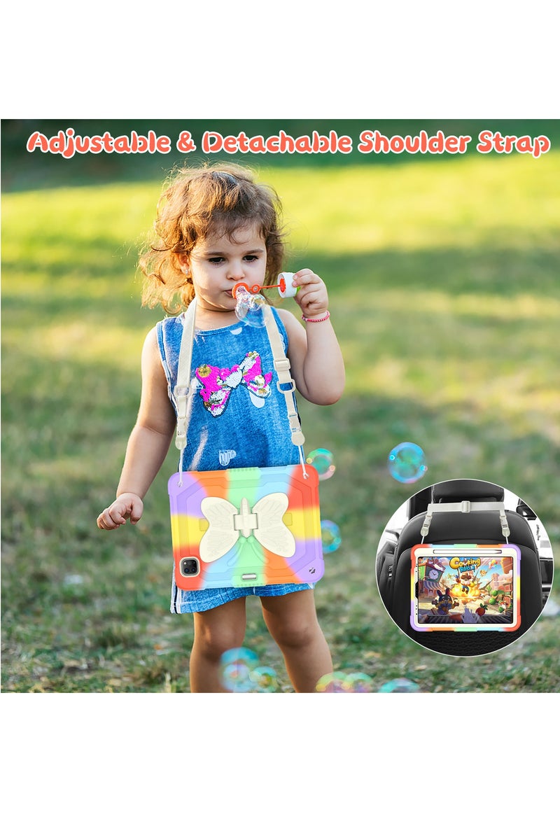 Compatible with Pro11-Air4-Air5 Protective Case with erfly Wing Stand, 3D Heavy Duty Rugged Shockproof Full Body Protection Tablet Case (Suitable for Kids) - Image 5